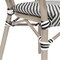 Flash Furniture Marseille Thonet French Bistro Stack Chair w/Arms, Black/White Textilene/Bamboo Alum Frame, 4PK 4-SDA-AD642002A-TXT-BLKWH-LTNAT-GG - alternate 4